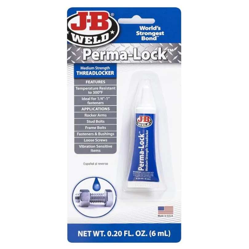 JB Weld perma lock blue